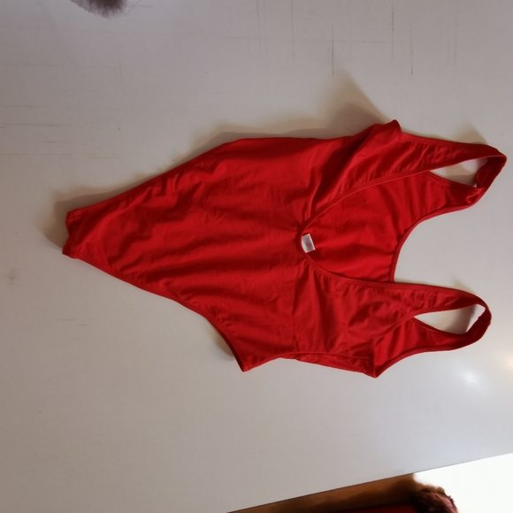 Revamped, L, Bae Watch Red, Low back, One Piece - Picture 2 of 2
